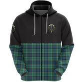 MacNeil of Colonsay Ancient Clan Half Of Tartan Zipper Hoodie